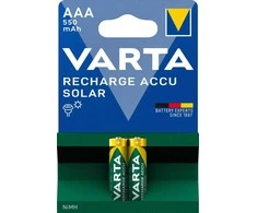 Varta Recharge Accu Solar AAA 550mAh įkraunamos baterijos 2 vnt.