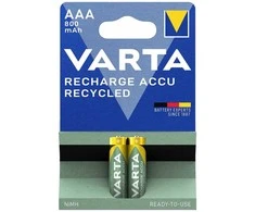 Varta Recycled AAA įkraunamos baterijos 800 mAh, 2 vnt.