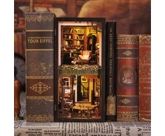 Vcl Corp Rose Detective Agency knygų niša – medinė LED diorama, 322 detalės