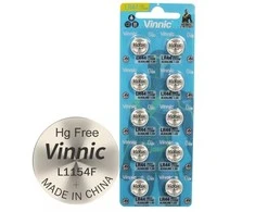 Vinnic LR44/AG13 šarminės baterijos 1,5 V, 10 vnt.