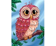 Wizardi Deimantinis paveikslas Colourful Owl WD2491