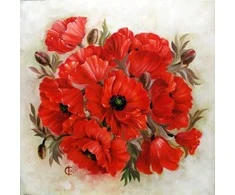 Wizardi Deimantinis paveikslas Scarlet Poppies WD2470