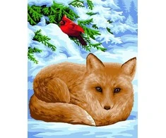 Wizardi Tapybos Pagal Skaičius Rinkinys - Little Fox 40x50 cm L024
