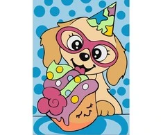 Wizardi Tapybos pagal skaičius rinkinys: Happy birthday 16.5x13 cm MINI129