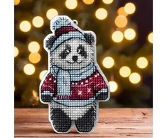 Wonderland Crafts kalėdinis kryželių rinkinys ant plastiko eglutei