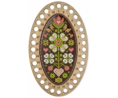 Wonderland Crafts Siūlų organizatoriaus siuvinėjimo rinkinys „Gėlių įkvėpimas“ 12,5 x 20,5 cm