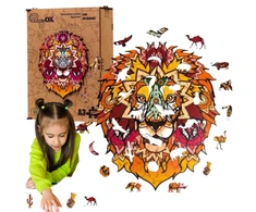 PuzzleOK Medinė dėlionė 133 vnt. - Afrikos liūtas