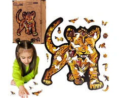 PuzzleOK Medinė dėlionė 130 vnt. - Simba