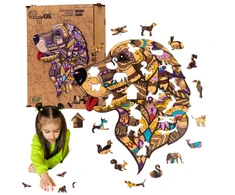 PuzzleOK Medinė dėlionė 125 vnt. - Šuo
