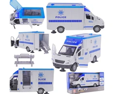 Lean Toys LeanToys sunkvežimių policijos greitosios pagalbos policijos neštuvų atidarymo durų garso lemputė