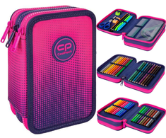 Cool Pack Forminis trijų skyrių penalas su priedais CoolPack Jumper 3 Gradient Frape E67508