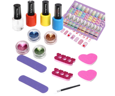 Pronice NAIGŲ LAIKYMO RINKINYS, PATARIMAI GLITTER LIPDUKAI