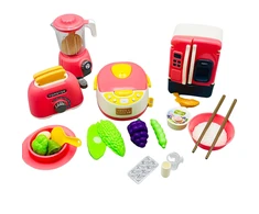 Lean Toys LeanToys Rinkinys Kuchenny Gotowanie Šaldytuvas Sulčiaspaudė Priedai Kuchenne