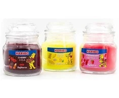 Haribo Duftkerzen Žvakių rinkinys Haribo Lemon Fruits, Cherry Cola, Strawberry Happiness - 3x 85 g