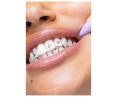 Dantų šepetėlis Hismile Smilestika laikinos dantų tatuiruotės 20 vnt