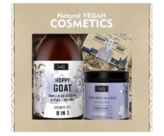 LAQ Hoppy Goat dovanų rinkinys – dušo želė, kūno šveitiklis ir muilas