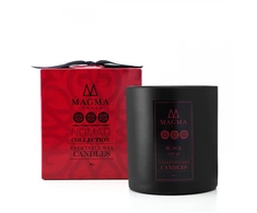 Magma London Juodas Oud natūralaus sojų vaško žvakė 380 ml / 750 g