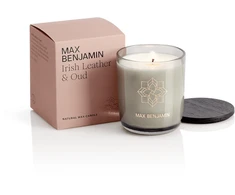 Max Benjamin Aromatinė žvakė IRISH LEATHER &amp; OUD 210 g