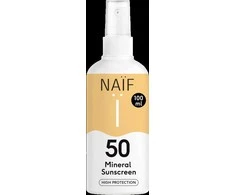 Naif Natural Skincare Naïf SPF 50 mineralinis purškiamasis kremas nuo saulės 100 ml