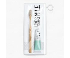 Dantų šepetėlis Ohlala Paris Ohlalá Fresh Mint kelioninis burnos priežiūros rinkinys 15 ml