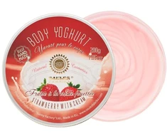 Saules Fabrika Strawberries And Kreminis kūno jogurtas 200 g