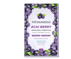 Vitamasques Acai uogų lakštinė veido kaukė