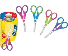 COLORINO KIDS žirklės 13 cm. su gumuota rankena blisteryje, 34142PTR/38553PTR