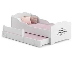 Luco Dvivietė lova Anna su stalčiumi ir čiužiniais 160x80 Princess