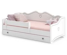 Luco Lova Emilija su stalčiumi ir čiužiniu 180x80 Pilka