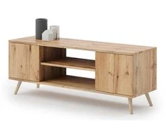 Luco Skandinaviško stiliaus TV staliukas Focus 135cm Auksinis ąžuolas