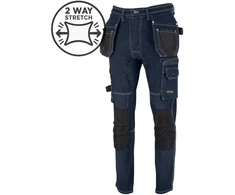 Džinsinės darbo kelnės su elastanu Reis JEANS 415 - I kategorija, Cordura sutvirtinimai