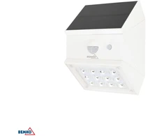 BEMKO SOLAR RUBIC 2.5W 3000/4000/6000K 300LM IP65 PIR LED prožektorius (baltas))