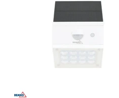 BEMKO SOLAR RUBIC 2.5W 3000/4000/6000K 300LM IP65 PIR LED prožektorius (baltas))
