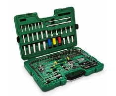 1/4'' + 3/8'' + 1/2'' Galvučių su antgaliais rinkinys Sata 180vnt. šešiakampės