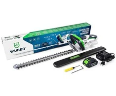 Akumuliatorinės gyvatvorių žirklės Wuber W04330, 51cm, su 2,0 Ah baterija ir įkrovikliu