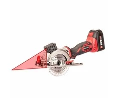 Akumuliatorinis diskinis pjūklas Worcraft 115mm su lazeriu 20V LI-ION