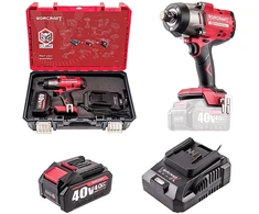 Akumuliatorinis smūginis veržliasukis WORCRAFT 3/4'' 2600Nm 40V LI-ION (pl.dėž.)