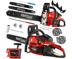 Benzininis grandininis pjūklas Kraft &amp; Dele KD5017, 5.9 Ag, 45 cm