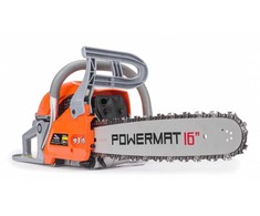 Benzininis grandininis pjūklas POWERMAT 16", 3,6kW/4,9AG