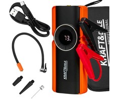 Daugiafunkcinis įkroviklis-paleidėjas su kompresoriumi ir LED žibintu Kraft &amp; Dele KD5492, 1200A, 12 V, 10000 mAh