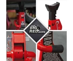 Tongrun Pastatomas domkratas Big Raudona 6t, 2vnt.