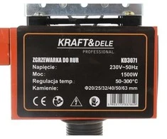 Kraft&amp;Dele PPR vamzdžių lituoklis Kraft &amp; Dele 20-63mm (KD3071)