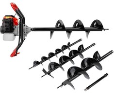 Red Technic Raudona Technic Benzinins žemės grąžtas Raudona Technic RTSWG0106 su 3 grąžtais ir prailgintuvu