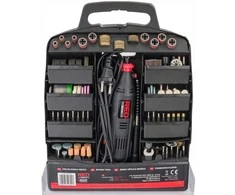 Red Technic Raudona Technic Mini tiesinio šlifuoklio/graviruoklio rinkinys 300 vnt. Raudonas TECHNIC RTSPT0047