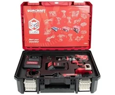 Worcraft Akumuliatorinis suktuvas-gręžtuvas su kalimu 20V LI-ION (XCUBE dėžė)