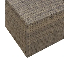 Sodo sofa su pagalve Pilka 184 x 62 x 69 cm poliratanas