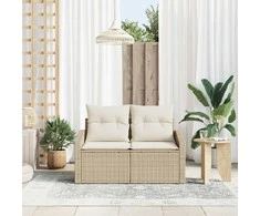 Sodo sofa su pagalve 123 x 62 x 69 cm poliratanas