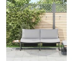 Sodo sofa Šviesiai pilka 200,5 x 70 x 85,5 cm Plienas