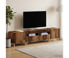 TV staliukas 3 dalių LED televizoriaus spintelė ARNHEM 3 vnt.