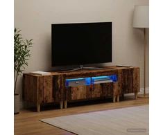 TV staliukas 3 dalių LED televizoriaus spintelė DELFT Sendintos medienos